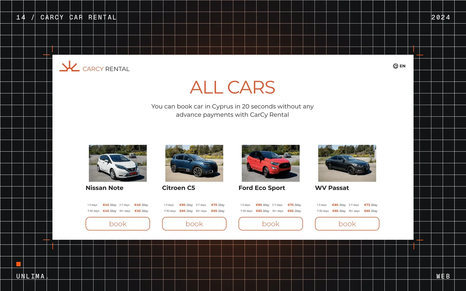 Cover: Carcy Car Rental