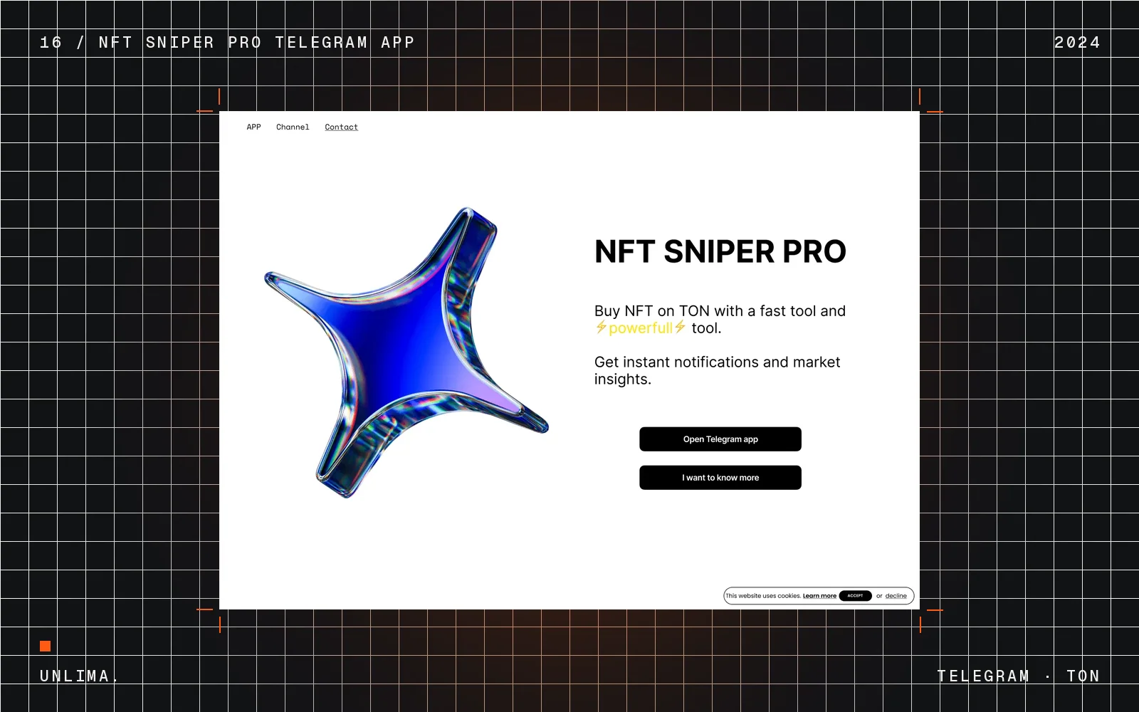 Cover: NFT Sniper Pro Telegram App