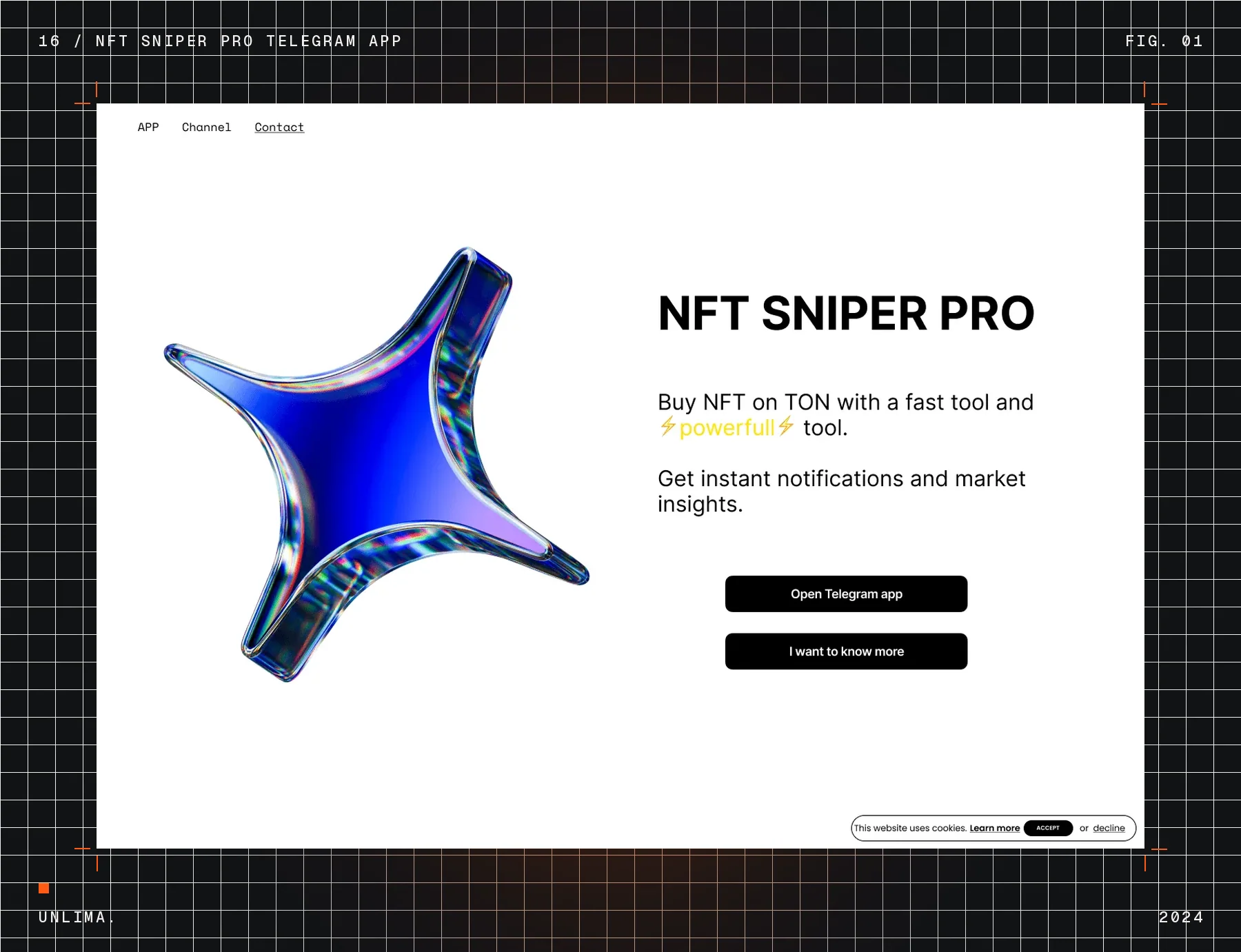 NFT Sniper Pro Telegram App — Рис. 1