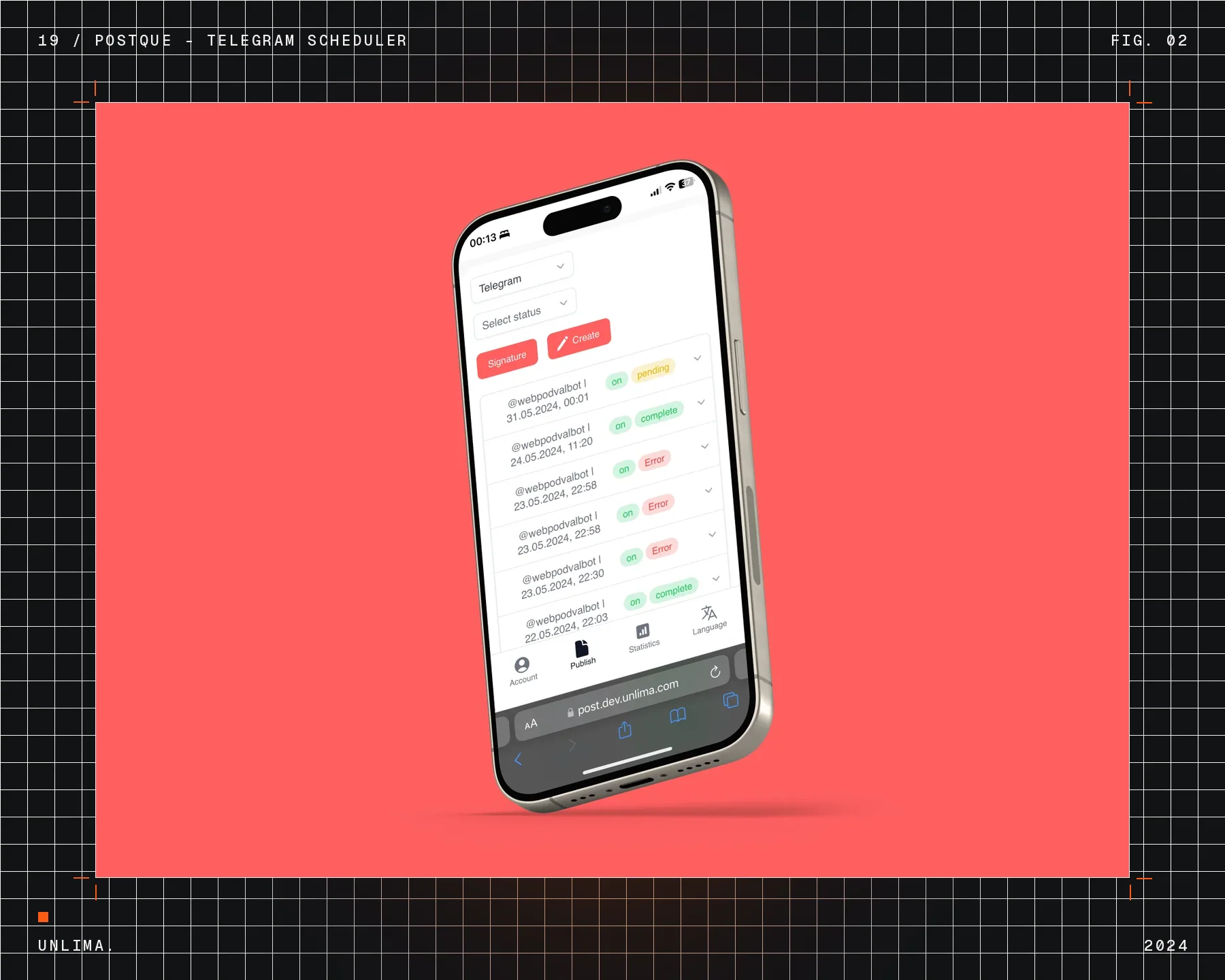 Postque — Telegram scheduler — Рис. 2